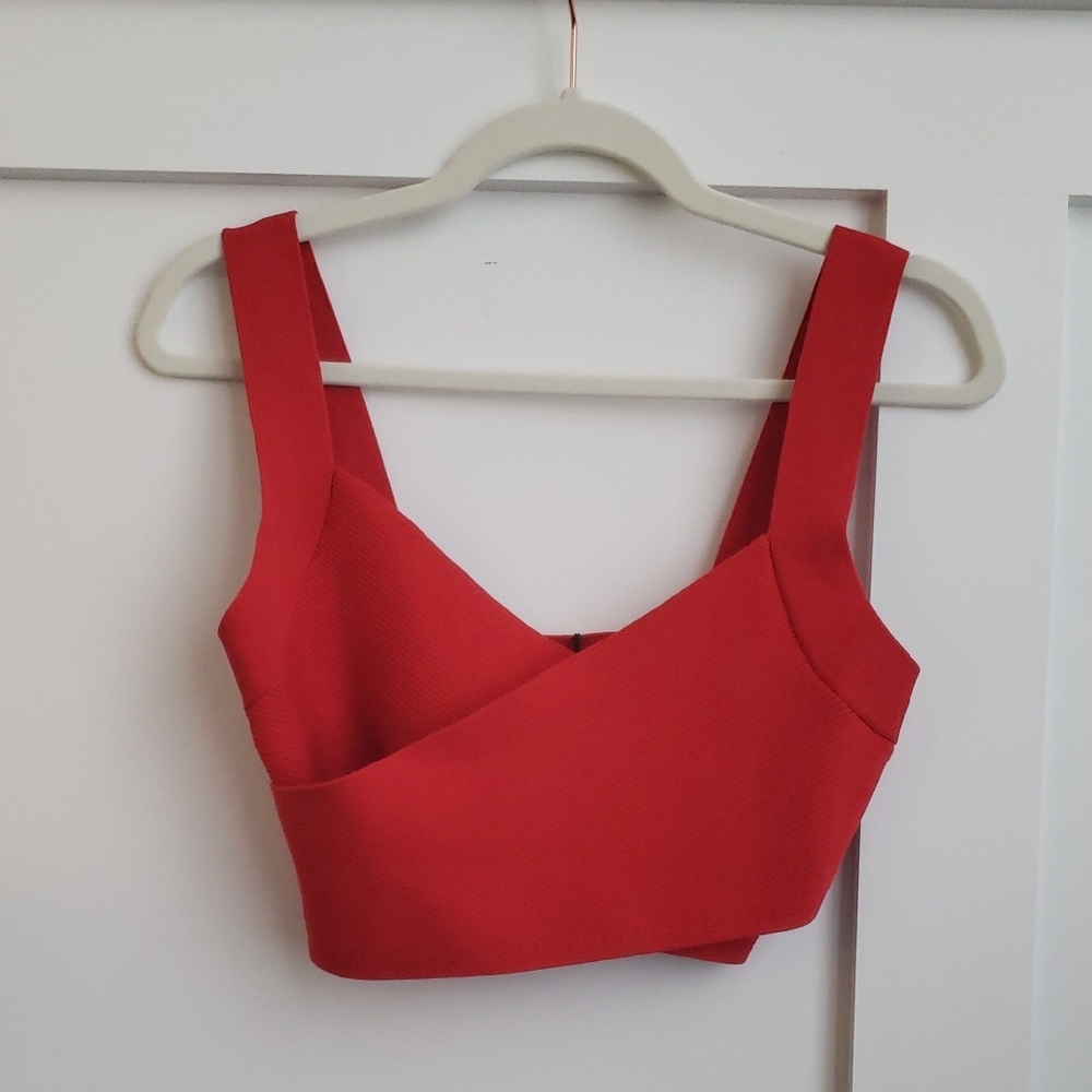 Babaton Red Women's Crop Top